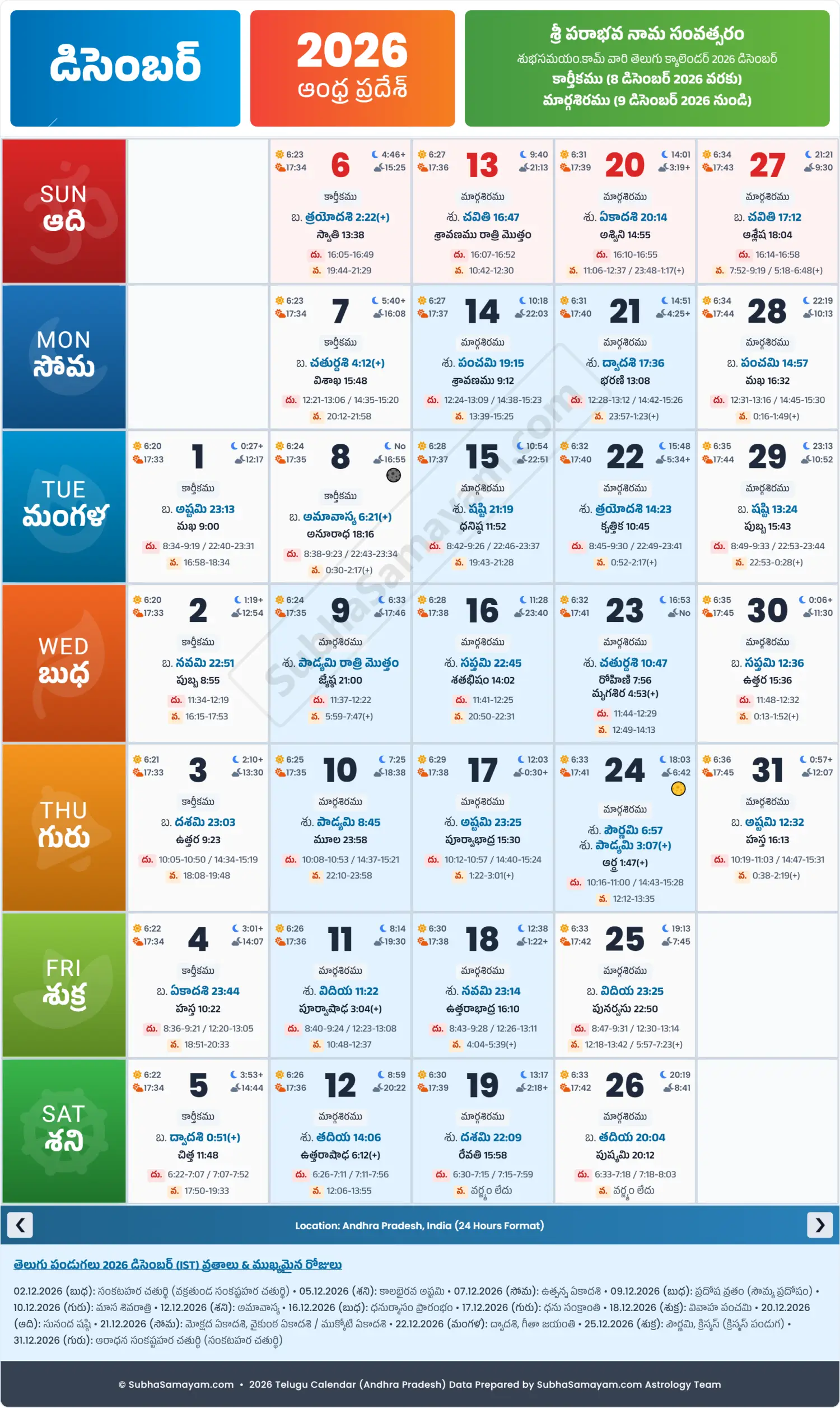 December Calendar